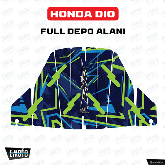 HONDA DIO COLOR BLUE TANK PAD