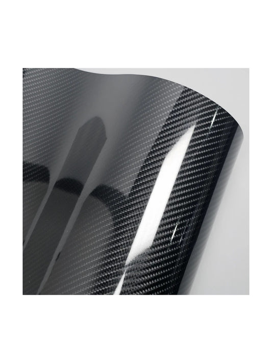 5D Karbon Fiber Parlak Siyah Karbon Folyo (Boyut: 1Metre X 152 Cm)