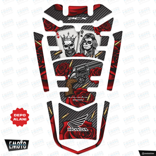 HONDA PCX 2021-2024 MODEL KING & QUEEN TANK PAD