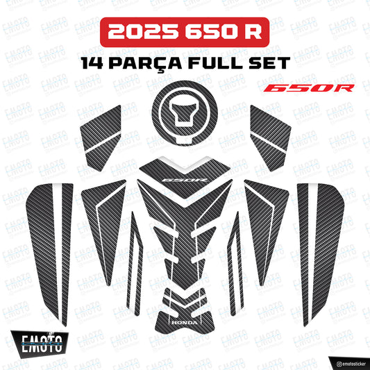 HONDA 650 R 2025 MODEL KARBON WHITE TANK PAD