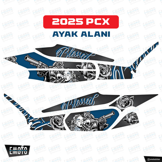 HONDA PCX 2025 MODEL BLESSED GIRL TANK PAD