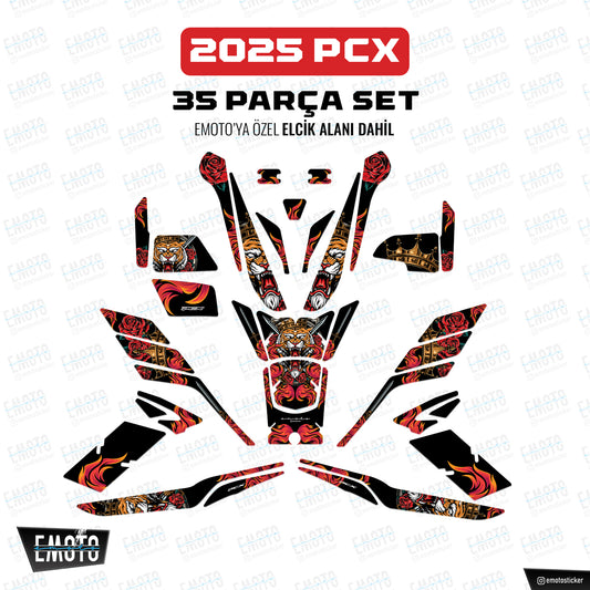 HONDA PCX 2025 MODEL KING TIGER TANK PAD