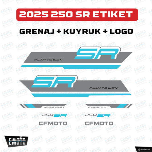 CF MOTO 250 SR Sticker Set (2025 MODEL)