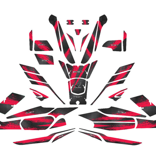 2025 PCX KARBON CANLI KIRMIZI 44 PARÇA FULL SET