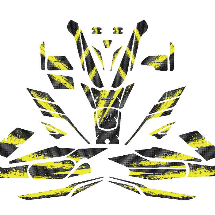 2025 PCX KARBON NEON SARI 44 PARÇA FULL SET