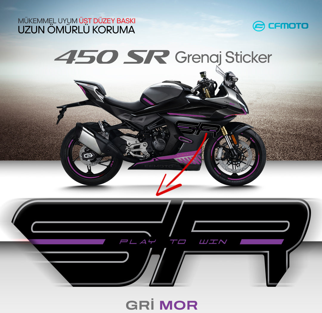 CF MOTO 450 SR ORJINAL GRENAJ STICKER