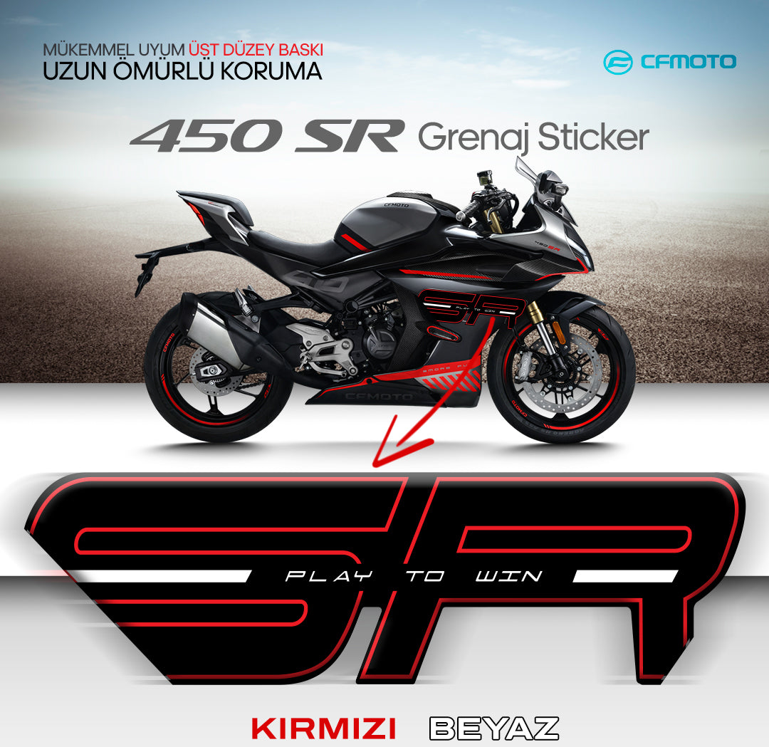CF MOTO 450 SR ORJINAL GRENAJ STICKER