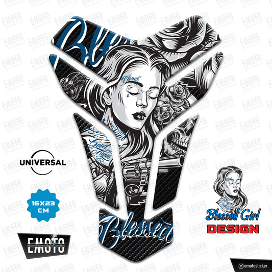 BLESSED-GIRL UNIVERSAL TANK PAD 16x23cm