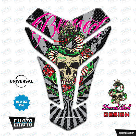 BLESSED - SKULL UNIVERSAL TANK PAD 16x23cm