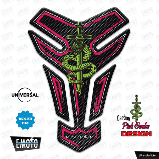 CARBON - PINK - SNAKE UNIVERSAL TANK PAD 16x23cm