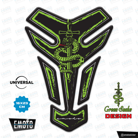 GREEN - SNAKE UNIVERSAL TANK PAD 16x23cm