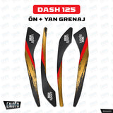 HERO DASH 125 KARBON GOLD+RED TANK PAD