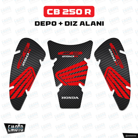 HONDA CB250 R KARBON RED TANK PAD