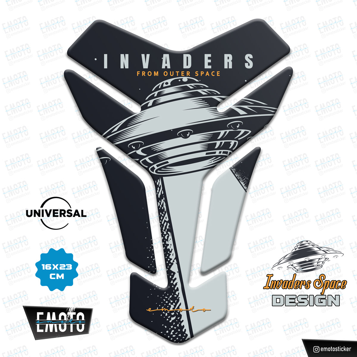 INVADERS SPACE UNIVERSAL TANK PAD 16x23cm