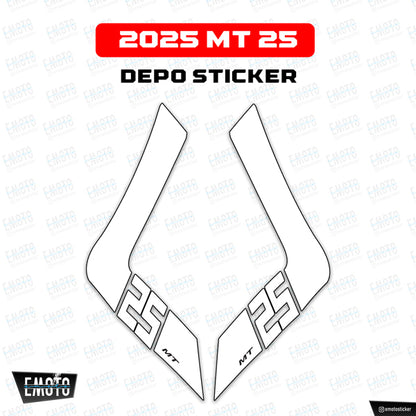 Yamaha MT-25 Depo Sticker Set (2025)