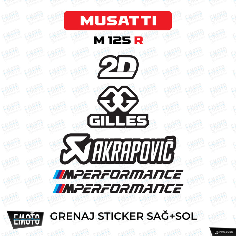 MUSATTI M 125 R MSPORT STICKER