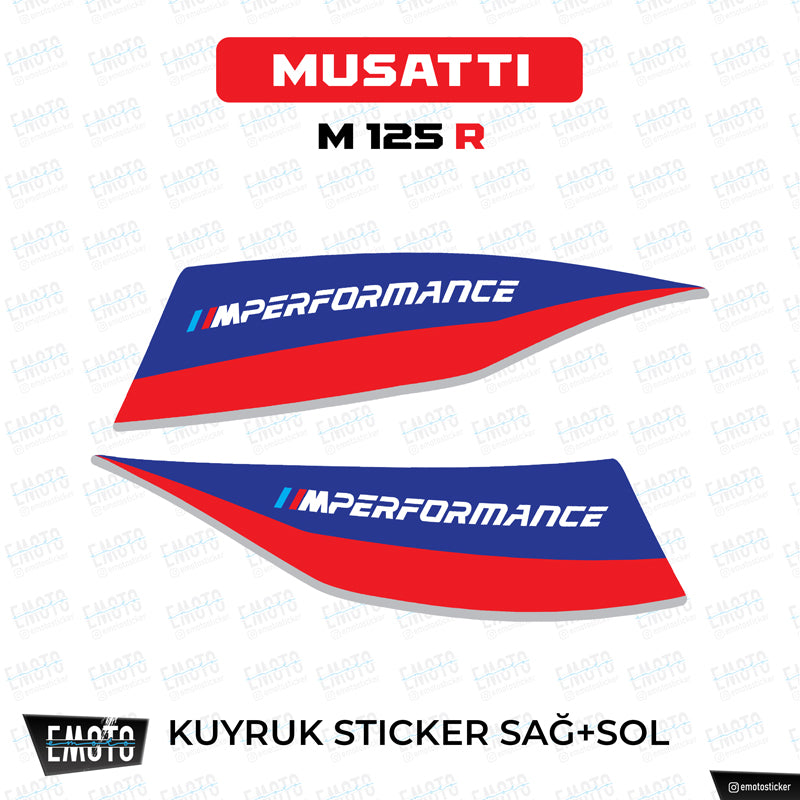 MUSATTI M 125 R MSPORT STICKER