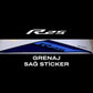 YAMAHA YZF R25 2024 Mavi Grenaj Etiketi Sticker