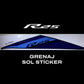 YAMAHA YZF R25 2024 Mavi Grenaj Etiketi Sticker