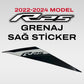 YAMAHA YZF R25 2022-2024 Gri & Siyah Grenaj Etiketi Sticker