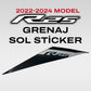 YAMAHA YZF R25 2022-2024 Gri & Siyah Grenaj Etiketi Sticker