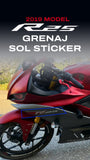 YAMAHA YZF R25 2019 Kırmızı Gri Grenaj Sticker