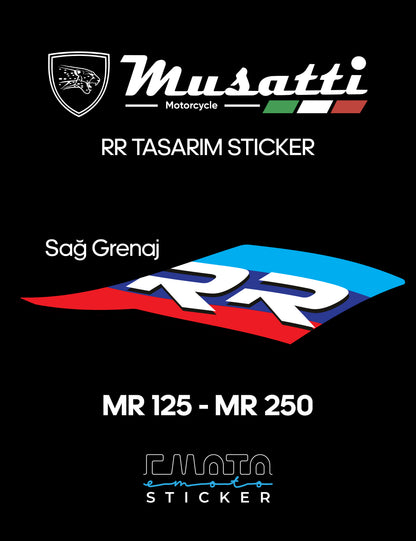 MUSATTI MR 125-250 RR TASARIM STICKER
