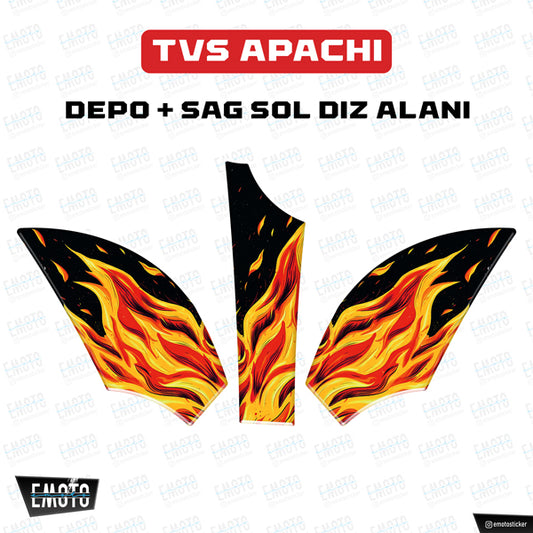 TVS APACHI FIRE TANK PAD