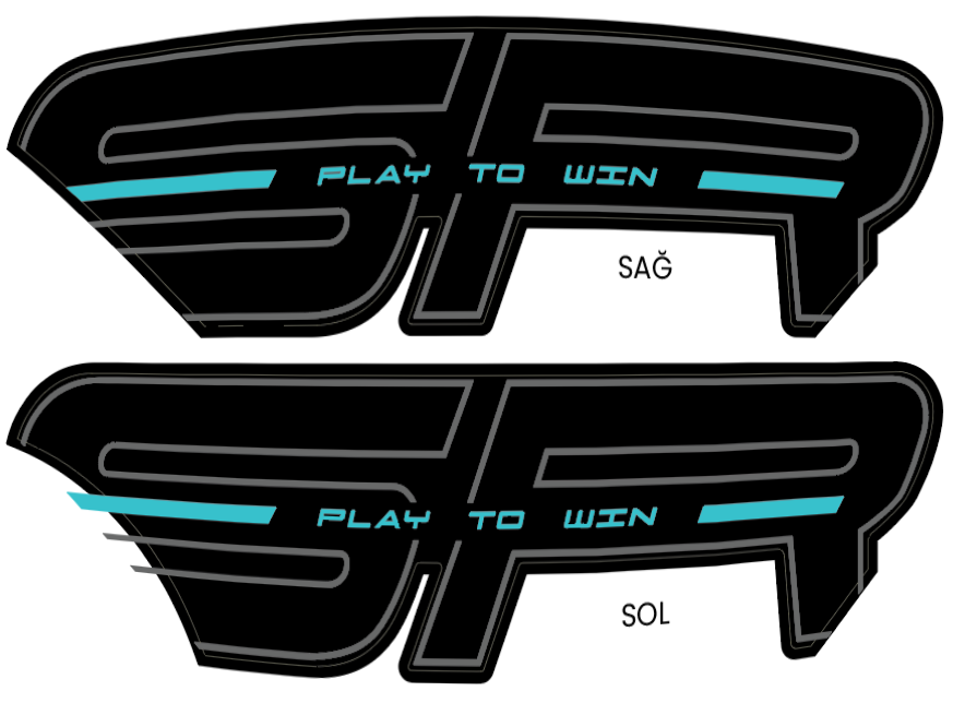 CF MOTO 450 SR ORJINAL GRENAJ STICKER