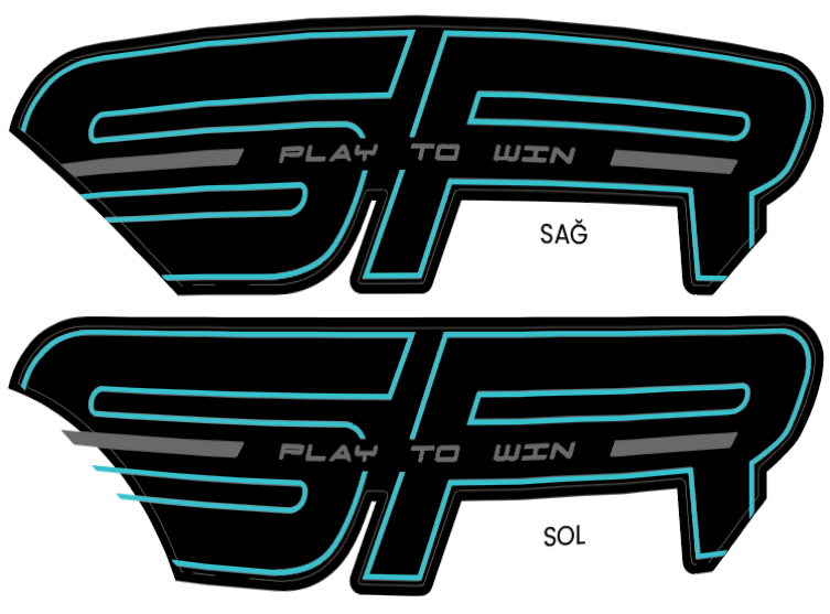 CF MOTO 450 SR ORJINAL GRENAJ STICKER